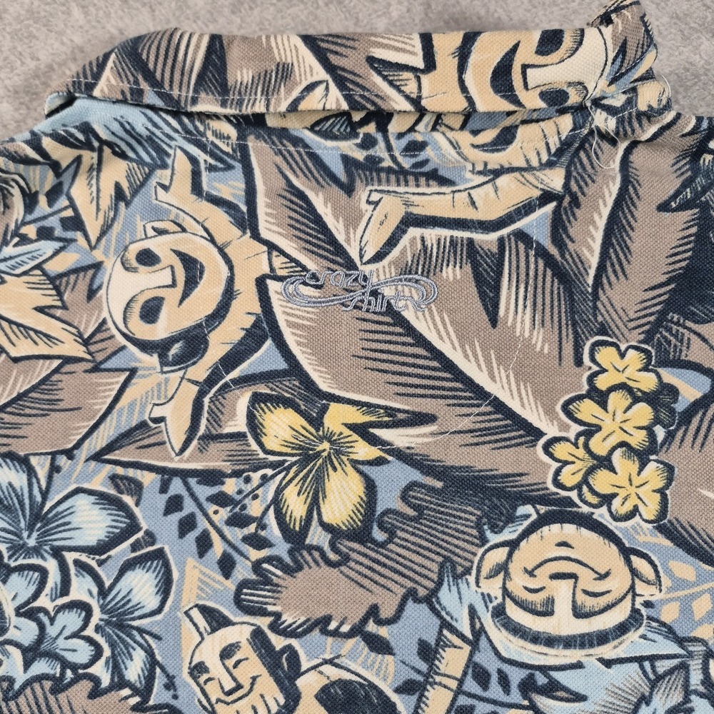 Vintage Crazy Shirts Polo Shirt Mens 2XL Aulani Disney Hawaiian Tiki Resort Golf - Picture 7 of 7
